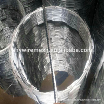 BTO-22 galvanizado CBT-65 Razor Barbed Wire Segurança Esgrima Galvanizado Fio Concertina Fio de Segurança de Lâmina